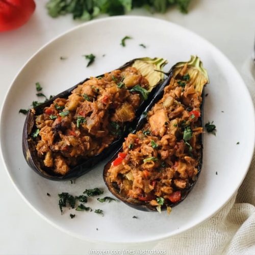 Berenjenas Rellenas en Air Fryer