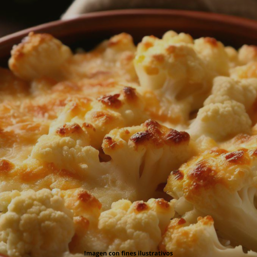 Cazuela de Coliflor con Queso Keto