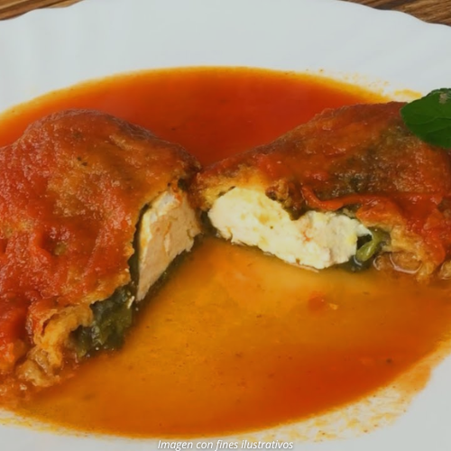 Chiles Rellenos de Queso Capeados