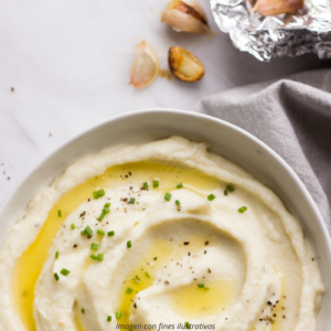 Puré de Coliflor con Ajo Asado Paleo